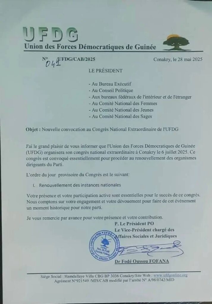 500765338_1254115863049733_4456431928564863791_n-714x1024 Guinée : L'UFDG a fixé l'organisation de son congrès le 6 juillet prochain.