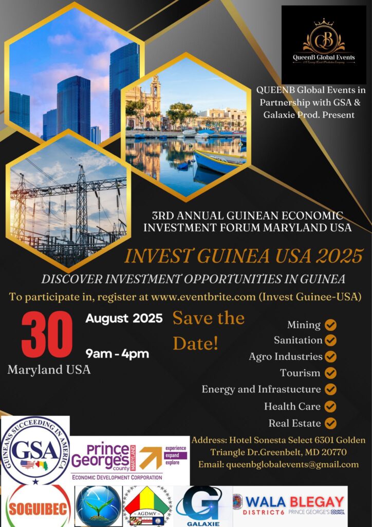 559c0875-e438-4543-b5fb-c5d96eeb4179-724x1024 Les « Guinean Excellence Awards 2025 » et « Invest Guinee-USA 2025 » se dérouleront dans le Maryland du 30 au 31 août 2025.