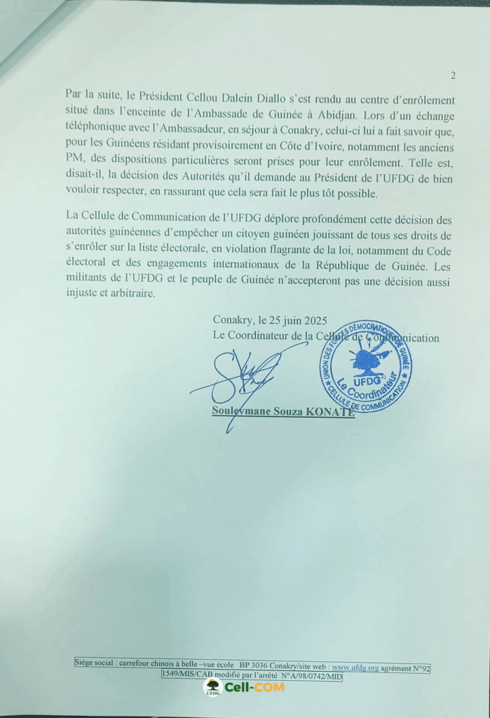 image-106-699x1024 Guinée : Cellou Dalein DIALLO empêché de se faire recenser.