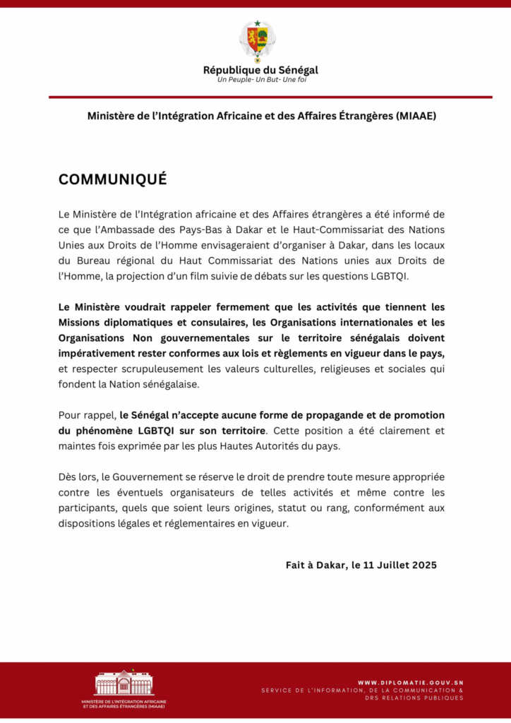 image-21-724x1024 Sénégal /Communiqué :  Ministère de l’Intégration Africaine & des Affaires Étrangères de la Republique du Sénégal (🇸🇳).