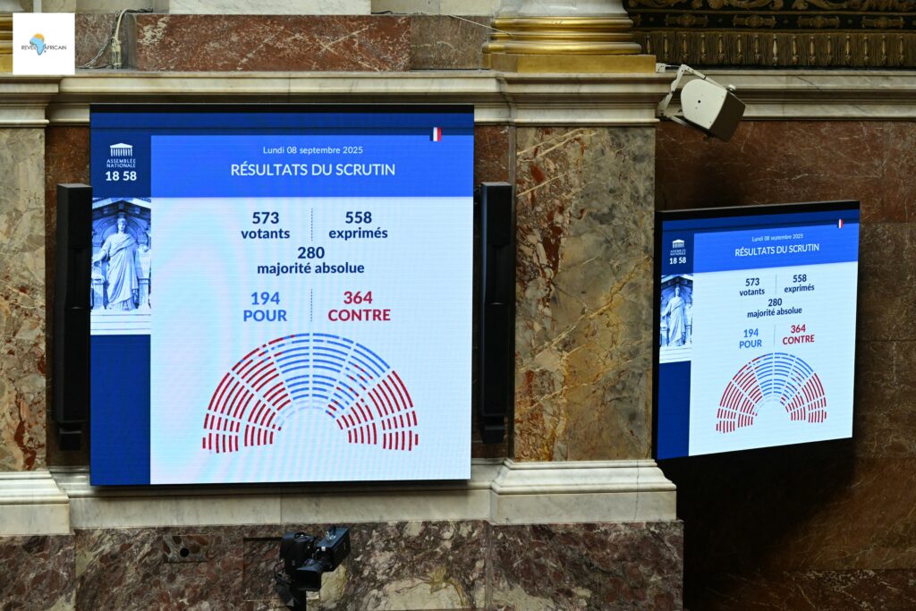 AFP__20250908__73TD6B8__v1__HighRes__FrancePoliticsParliamentGoverment-1-1024x683 Paris (France ) : Le gouvernement français renversé par un vote de confiance au Parlement, selon le président de la Chambre des représentants.