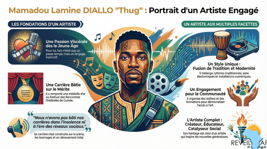 Thug4-1024x572 Conakry (Guinée) : Mamadou Lamine DIALLO dit “Thug” : le parcours d'un passionné des arts.