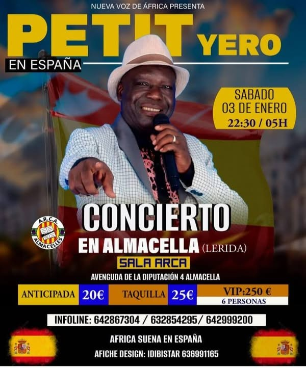 image-1 Lérida (Lleida-Espagne) / Culture et Mobilisation : Mariétou Bah Diallo organise un concert majeur avec Petit Yéro à Lleida ce samedi 3 janvier 2026.