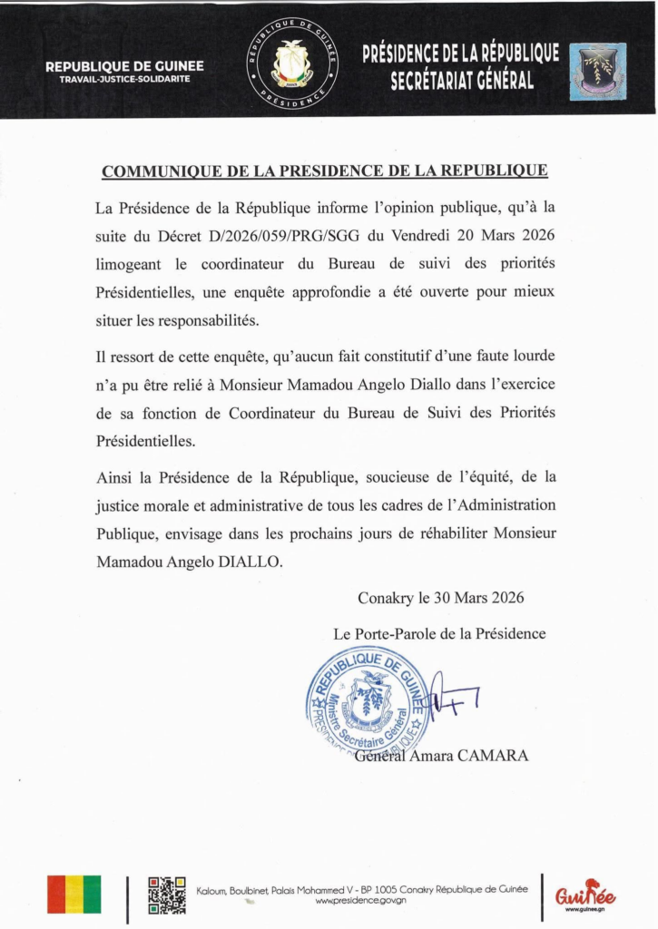 image-185-725x1024 Conakry (Guinée) / Communiqué de la Présidence de la République : Réhabilitation de Mamadou Angelo Diallo.