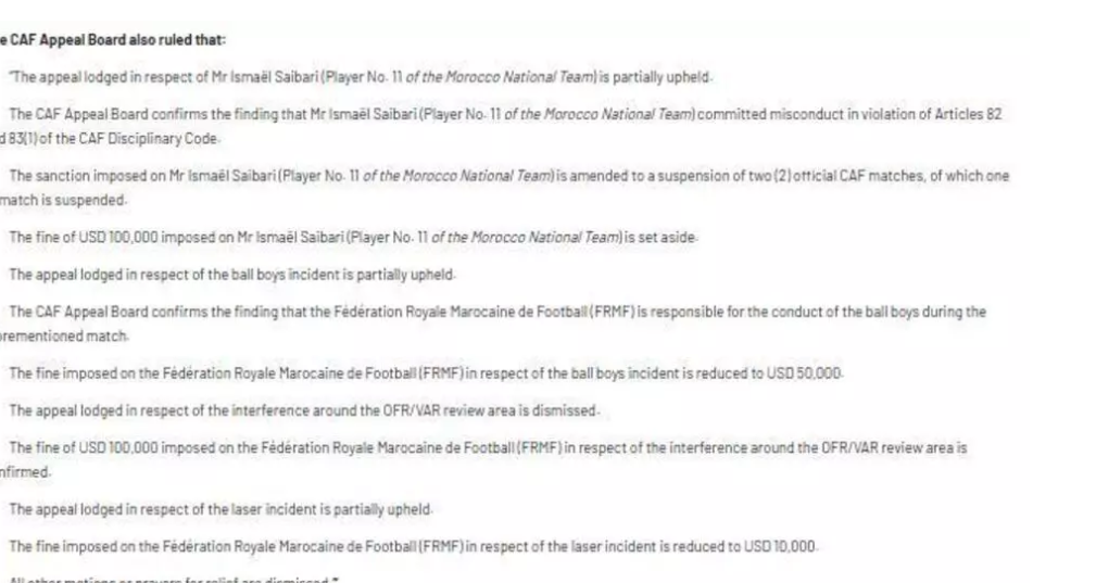 image-85 Paris (France ) /CAN: le titre retiré au Sénégal, le Maroc déclaré vainqueur.