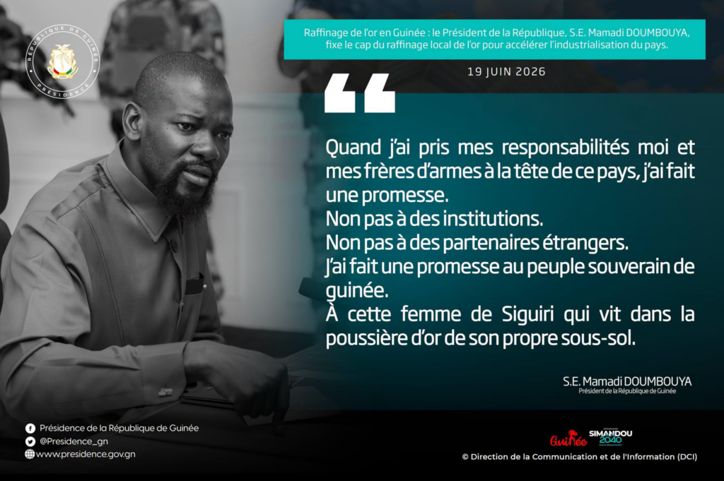 image-69-1024x681 Conakry (Guinée ) : le président interdit l'exportation de l'or brut et impose le raffinage local.