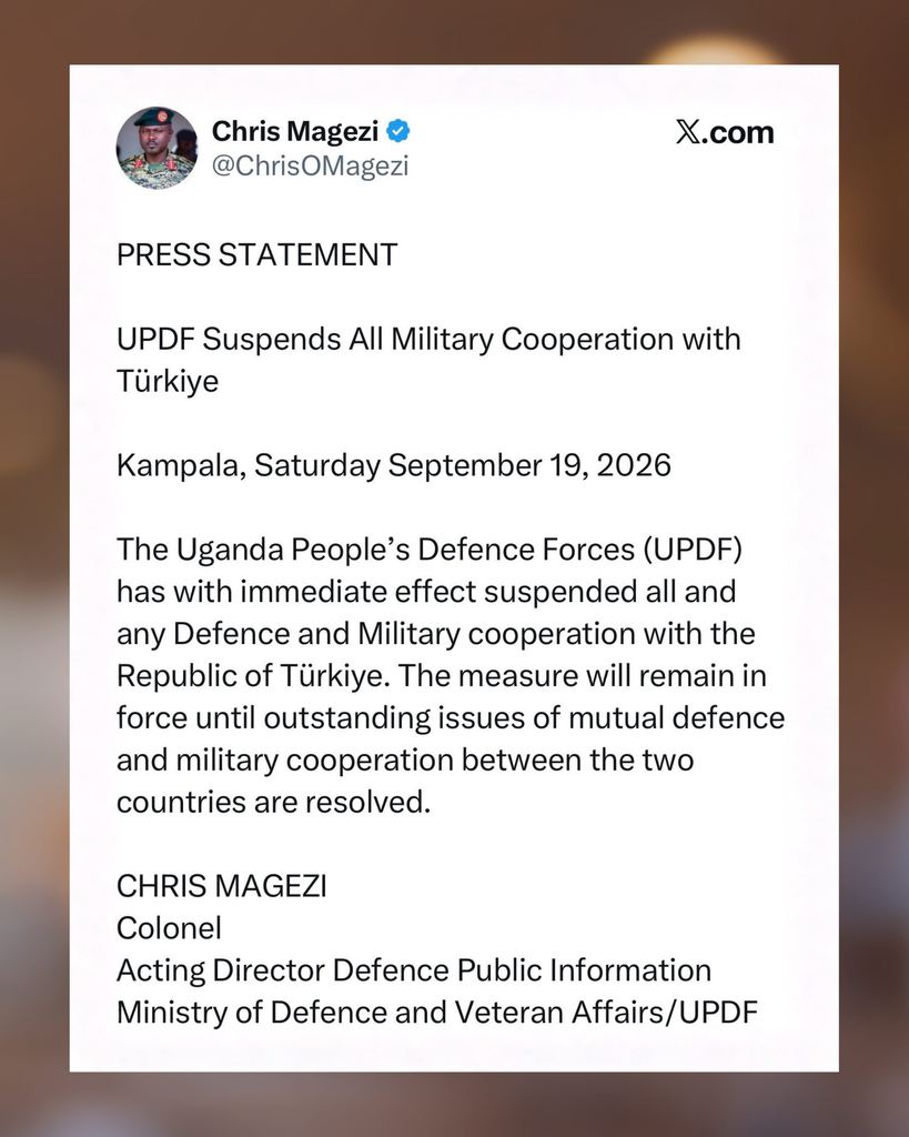 image-81-819x1024 Kampala (Ouganda) : L'Ouganda suspend ses relations militaires avec la Turquie suite à un différend concernant Museveni.