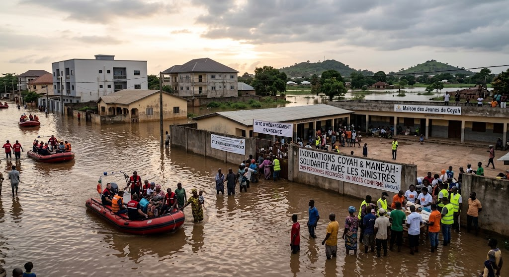 image-86 Conakry (Guinée) : Inondations dans les localités de Coyah et Manéah : un bilan provisoire établit le nombre de sinistrés à 269 personnes et déplore un décès confirmé par l'ANGUCH.