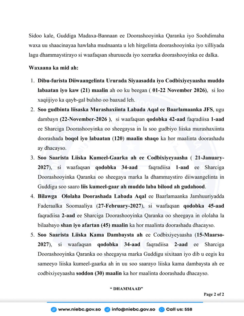 image-46-791x1024 Mogadiscio (Somalie) : La Somalie annonce des élections présidentielles le 15 mai 2027.